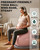 Trideer Yoga Ball Chair with Base for Office Desk, Exercise & Stability Ball Seat, Pilates Ball for Core Training, Pregnancy Ball for Comfort, Back Pain Relief & Active Sitting