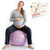 Trideer Pregnancy Birthing Ball, 1.7mm Extra Thick Yoga Ball for Maternity, Labor, Physio, Recovery, Exercise Guide & Daily Comfort Tips for All Trimesters, 1000LB Anti-Burst Non-Slip Stability Ball