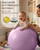 Trideer Pregnancy Birthing Ball, 1.7mm Extra Thick Yoga Ball for Maternity, Labor, Physio, Recovery, Exercise Guide & Daily Comfort Tips for All Trimesters, 1000LB Anti-Burst Non-Slip Stability Ball