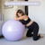 BABYGO Birthing Ball - Pregnancy Yoga Labor & Exercise Ball & Book Set Trimester Targeting, Maternity Physio, Birth & Recovery Plan Included Anti Burst Eco Friendly (Lavender, 75cm)