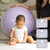 BABYGO Birthing Ball - Pregnancy Yoga Labor & Exercise Ball & Book Set Trimester Targeting, Maternity Physio, Birth & Recovery Plan Included Anti Burst Eco Friendly (Lavender, 75cm)
