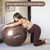 BABYGO Birthing Ball - Pregnancy Yoga Labor & Exercise Ball & Book Set Trimester Targeting, Maternity Physio, Birth & Recovery Plan Included Anti Burst Eco Friendly (Mocha, 65cm)