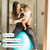 BABYGO Birthing Ball - Pregnancy Yoga Labor & Exercise Ball & Book Set Trimester Targeting, Maternity Physio, Birth & Recovery Plan Included Anti Burst Eco Friendly (Turquoise, 65cm)