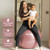 BABYGO Birthing Ball - Pregnancy Yoga Labor & Exercise Ball & Book Set Trimester Targeting, Maternity Physio, Birth & Recovery Plan Included Anti Burst Eco Friendly (Rosewood, 65cm)