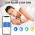 Bakoor Fitness Tracker with 24/7 Heart Rate Blood Oxygen Sleep Monitor, 1.10" AMOLED Touch Screen Step Trackers, IP68 Waterproof Steps Counter Pedometer for Women Men