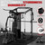 JELENS HM01 Home Gym System, 150LB Weight Stack Smith Machine with LAT Pull-Down & Leg Press, All-in-One Strength Training Equipment, Workout Station for Workout (Black, Classical Package)