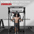 JELENS HM01 Home Gym System, 150LB Weight Stack Smith Machine with LAT Pull-Down & Leg Press, All-in-One Strength Training Equipment, Workout Station for Workout (Black, 370LBS Colored Weights )