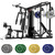 JELENS HM01 Home Gym System, 150LB Weight Stack Smith Machine with LAT Pull-Down & Leg Press, All-in-One Strength Training Equipment, Workout Station for Workout (Black, 230LBS Colored Weights)