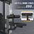 DONOW Smith Machine with Weight Stacks, Power Cage Home Gym System with LAT Pulldown Cable Crossover Multi-Functional Trainer with Dual Pulley System with Weight Bench Cast Iron Weight Plates 240lbs