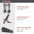 DONOW Smith Machine with Weight Stacks, Power Cage Home Gym System with LAT Pulldown Cable Crossover Multi-Functional Trainer with Dual Pulley System with Weight Bench Cast Iron Weight Plates 240lbs