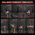 Multifunctional Home Gym Station, Home Gym Workout Exercise Equipment with 160LBS Weight Stack, Full Body Strength Training Workout Machine for Leg Press, LAT Pull Down, Chest Press, PEC Fly, Red