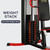 Fitvids Multifunctional Home Gym Equipment with 122.5 lbs Weight Stack, Full Body Workout Weight Machine Strength Training Exercise Equipment with Pulley System & Leg Press, All-in-One Workout Station