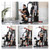 Fitvids Multifunctional Home Gym Equipment with 122.5 lbs Weight Stack, Full Body Workout Weight Machine Strength Training Exercise Equipment with Pulley System & Leg Press, All-in-One Workout Station
