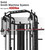 DONOW Smith Machine with Weight Stacks, Multi Function Home Gym System Training Power Cage Squat Rack Dual Cable Crossover Machine All in One