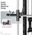 DONOW Smith Machine with Weight Stacks, Multi Function Home Gym System Training Power Cage Squat Rack Dual Cable Crossover Machine All in One