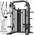 DONOW Smith Machine with Weight Stacks, Multi Function Home Gym System Training Power Cage Squat Rack Dual Cable Crossover Machine All in One