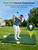 URUQ 4x5ft Golf Hitting Mat - 40mm Premium Nylon Turf & 15mm Premium NBR Foam, Pro Training Mat for Indoor Outdoor Use, No Residue, Includes Rubber & Wooden Tees