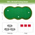 Golf Putting Green Indoor Practice Putting Green Mat 10 * 5FT,Large =Golfing Training Mat with 3 Cups & 3 Flags