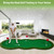 Golf Putting Green Indoor Practice Putting Green Mat 10 * 5FT,Large =Golfing Training Mat with 3 Cups & 3 Flags
