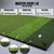 6x4 ft Premium Tri-Turf Golf Hitting Mat with Tees | Extra Large Indoor/Outdoor Golf Practice Mat for Simulator | Fairway, Rough & Tee Turf