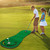 Indoor/Outdoor Golf Putting Practice or Golf Game with 78" x 24" Putting Mat, Adjustable Putter, 3 Balls, Training Aid Cup & Flags