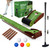 Indoor Golf Putting Mat with Putter & 5 Balls, Auto Ball Return Set, Velvet Matt for Home, Office, Backyard