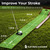 Indoor Golf Putting Mat with Putter & 5 Balls, Auto Ball Return Set, Velvet Matt for Home, Office, Backyard