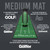 PuttOUT Medium Putting Mat - Perfect Your Golf Putting (7.9ft x 1.6ft)(Green)