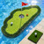 Pool Golf Game Putting Green Mat with Ball Retriever & Anti-Drift Ropes, Floating Golf Putting Turf Game Set for Party