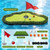 Pool Golf Game Putting Green Mat with Ball Retriever & Anti-Drift Ropes, Floating Golf Putting Turf Game Set for Party