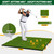 Dual-Mode Golf Hitting & Putting Mat Indoor Outdoor Training Turf | Dual function golf practice turf for garage backyard simulator
