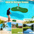 Floating Putting Green for Pool, Lake with Ball Retriever & Anti-Drift Ropes, Golf Chipping Mat Set for Golfers