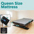 SereneLife (Queen) EZ Bed Luxe Air Mattress with Frame and Rolling Case - Luxury Series with Bonus Memory Foam Cover