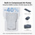 4-inch Hybrid Support Camping Mattress & Slope-Cancel Layer, Inflatable SUV Car Bed with Built-in Rechargeable Pump for Road Trip Sleeping