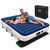 SereneLife (Queen) EZ Bed Air Mattress with Frame and Rolling Case - 3 Min Self Inflating Air Bed with Upgraded U-Coil Mattress and Premium Soft Flocked Top