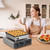 Commercial Mini Pancake Maker, Hole Dual Pans (Round or Heart), Non-Stick