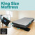 SereneLife (King) EZ Bed Luxe Air Mattress with Frame and Rolling Case - Luxury Series with Bonus Memory Foam Cover, Constant Comfort Pressure Maintaining Pump