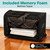 SereneLife (King) EZ Bed Luxe Air Mattress with Frame and Rolling Case - Luxury Series with Bonus Memory Foam Cover, Constant Comfort Pressure Maintaining Pump