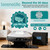 SereneLife (King) EZ Bed Luxe Air Mattress with Frame and Rolling Case - Luxury Series with Bonus Memory Foam Cover, Constant Comfort Pressure Maintaining Pump