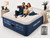 KINGJERRY Queen Air Mattress with Built in Pump, Upgraded Air Chamber, 18" Raised Comfort Inflatable Mattress, 800 lbs Heavy-Duty Support