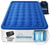 Air Mattress with ComfortCoil Technology & Built-in High Capacity Pump for Home Camping- Double Height, Adjustable, Inflatable Blow Up