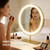 Vanity Mirror Makeup Mirror with Stand,15.8" Round Vanity Mirror