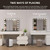 Lights,Makeup Mirror with 17 Dimmable LED Bulbs, 3 Color