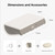 Custom Fit Inflatable MiniNest, Car Mattress with Built-in Pump SUV Bed Pad for Car Camping, Kids & Pets, Portable Travel Mattress