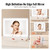 Color Lighting Modes Hollywood Vanity Mirror, Makeup LED Mirror w/Lights,5X