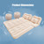 Car Air Mattress for Volkswagen ID. Buzz (MEB) 2025, Portable Inflatable Bed for Trunk Backseat Flocked Surface for Camping Travel for SUV