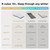 4-Inch Hybrid Support SUV Mattress for Honda CRV – Flat Backseat Camping Air Bed with Built-in Pump, Slope-Cancel Design, Waterproof TPU Surface