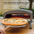 Outdoor Pizza Oven, Portable Gas Pizza Oven with 13x13in Pizza Stone for Outside Cooking