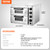 VEVOR Commercial Pizza Oven Countertop, 14" Double Deck Layer, Stainless Steel Electric Pizza Oven