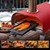 BIG HORN 12" Multi-Fuel Outdoor Pizza Oven Reach up to 1110℉– 3-in-1 Wood,Gas &Electric